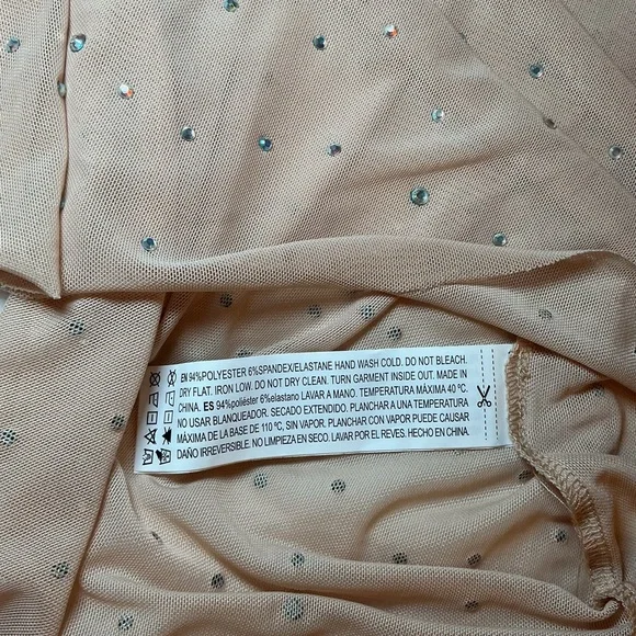 Elegant Pink Long Sleeve Dress - Picture 6 of 6